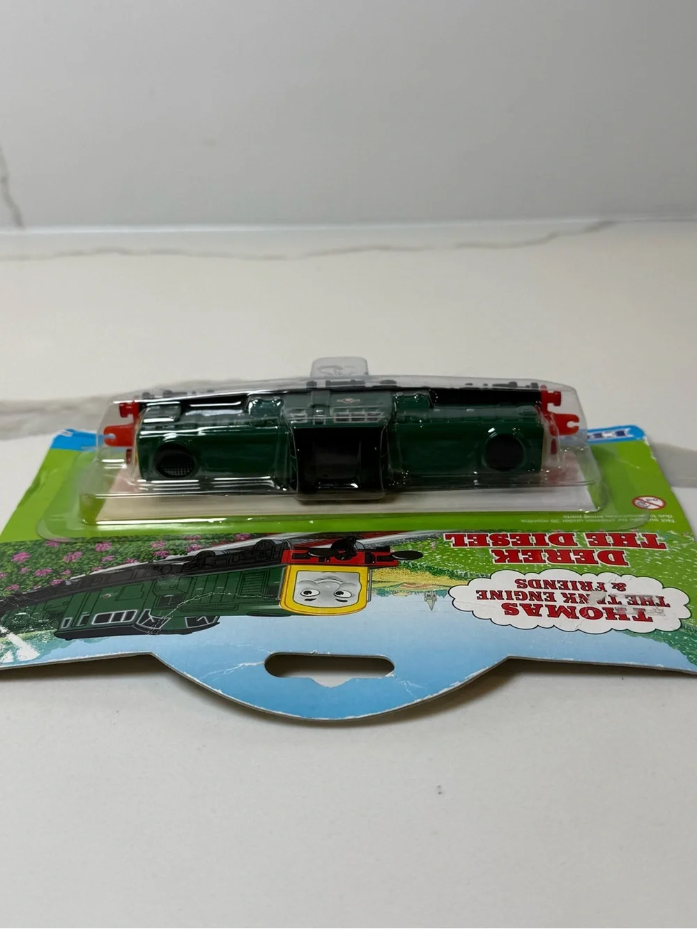 ERTL Thomas the Train Engine & Friends DEREK 2000 Diecast Card 65 FLAW